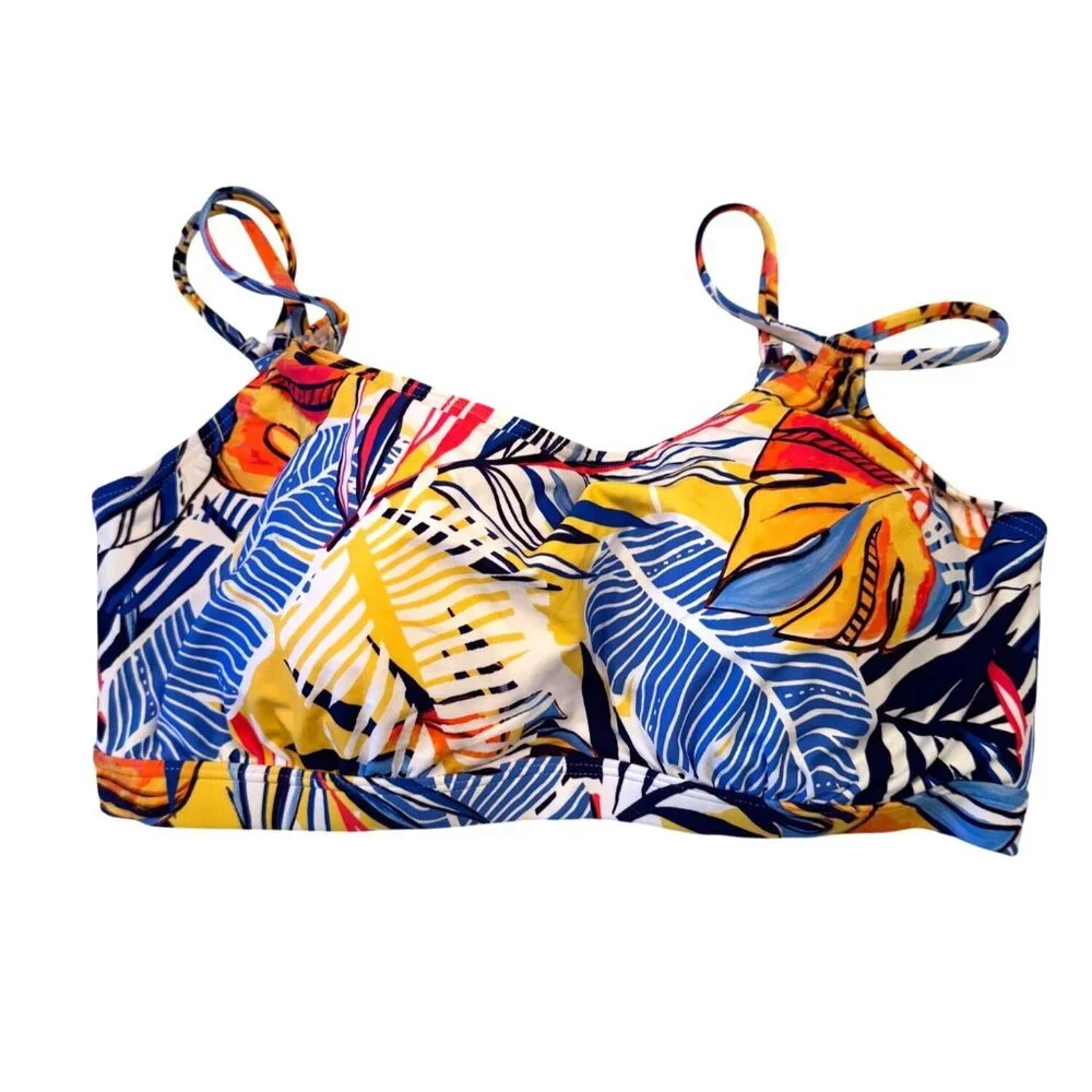 Sunsets Taylor Bralette Swim Top Bahama Breeze 40 D/42C Padded NWT